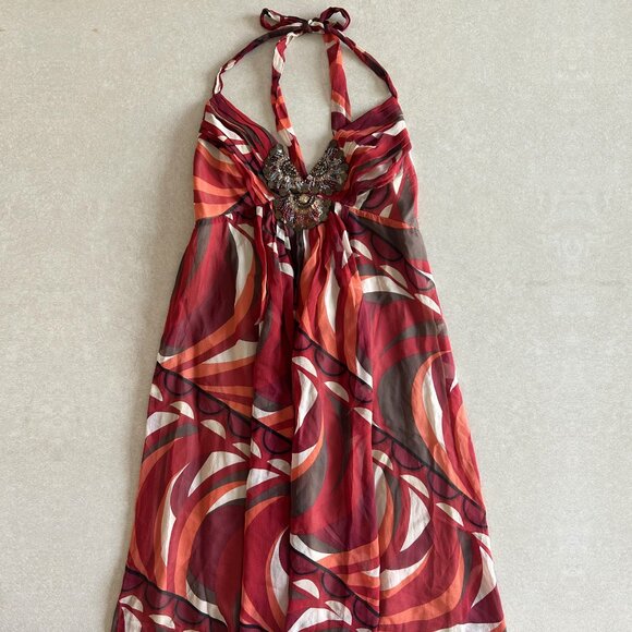 BCBGMaxAzria Embellished Halter Dress ASO Taylor Swift - Picture 2 of 8